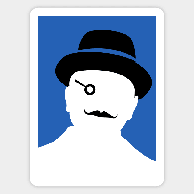 Poirot Sticker by artsy_oleander